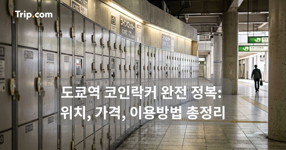 도쿄역 코인락커 완전 정복: 위치, 가격, 이용방법 총정리 | 트립닷컴