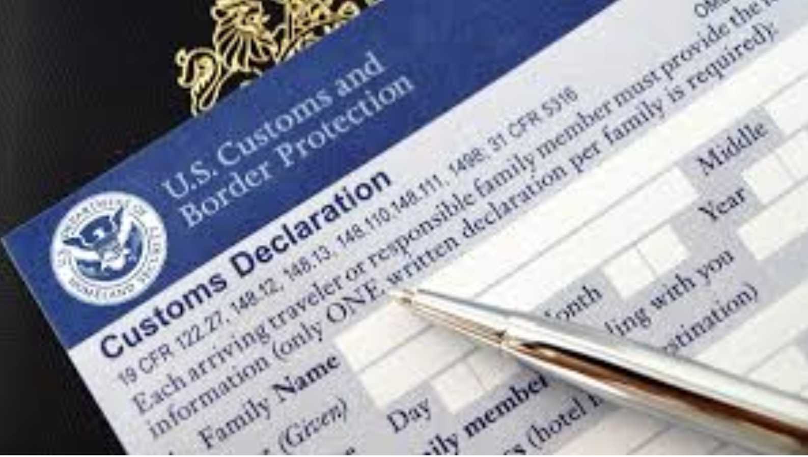 USA Customs Form
