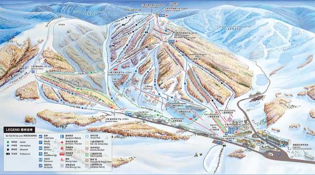 Thaiwoo Ski Resort Trail Map