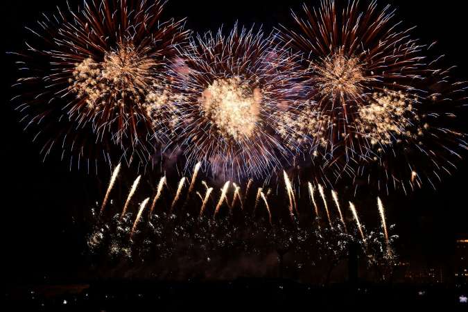 flames in Kynren show