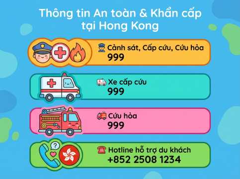 các số liên hệ khẩn cấp tại Hong Kong