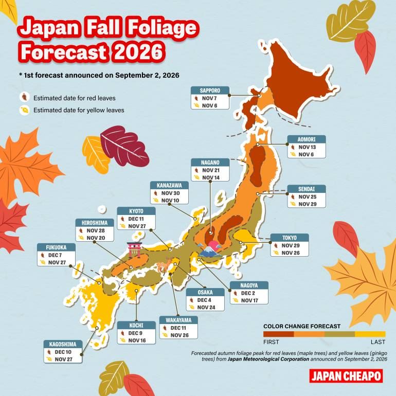Japan Autumn Foliage 2026