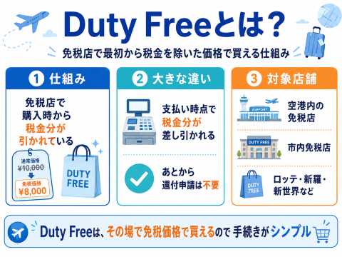 免税店で安く買う「Duty Free」