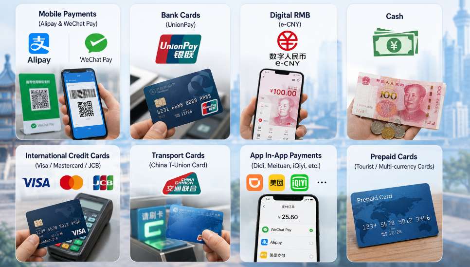 Types of Payment Methods in China