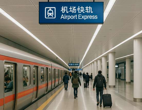 aéroport de Pékin au centre-ville