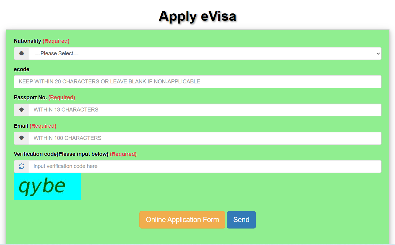 How to apply for Taiwan Visa steps 2