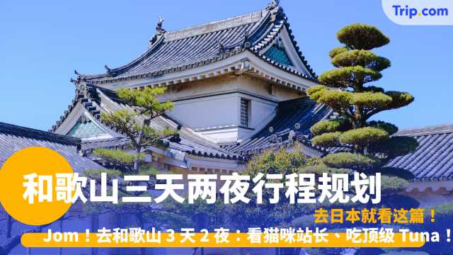 和歌山三天两夜行程规划 | 看猫咪站长吃顶级 Tuna，关西机场出发近到爆！ | Trip.com