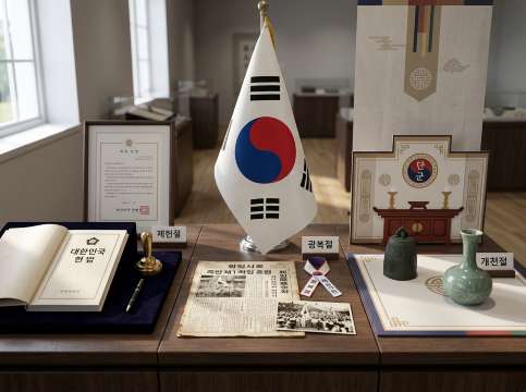 제헌절과 광복절 개천절