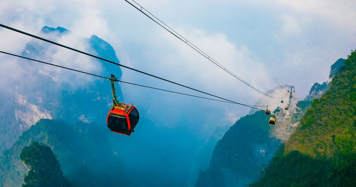 Estación del teleférico de la montaña Tianmen