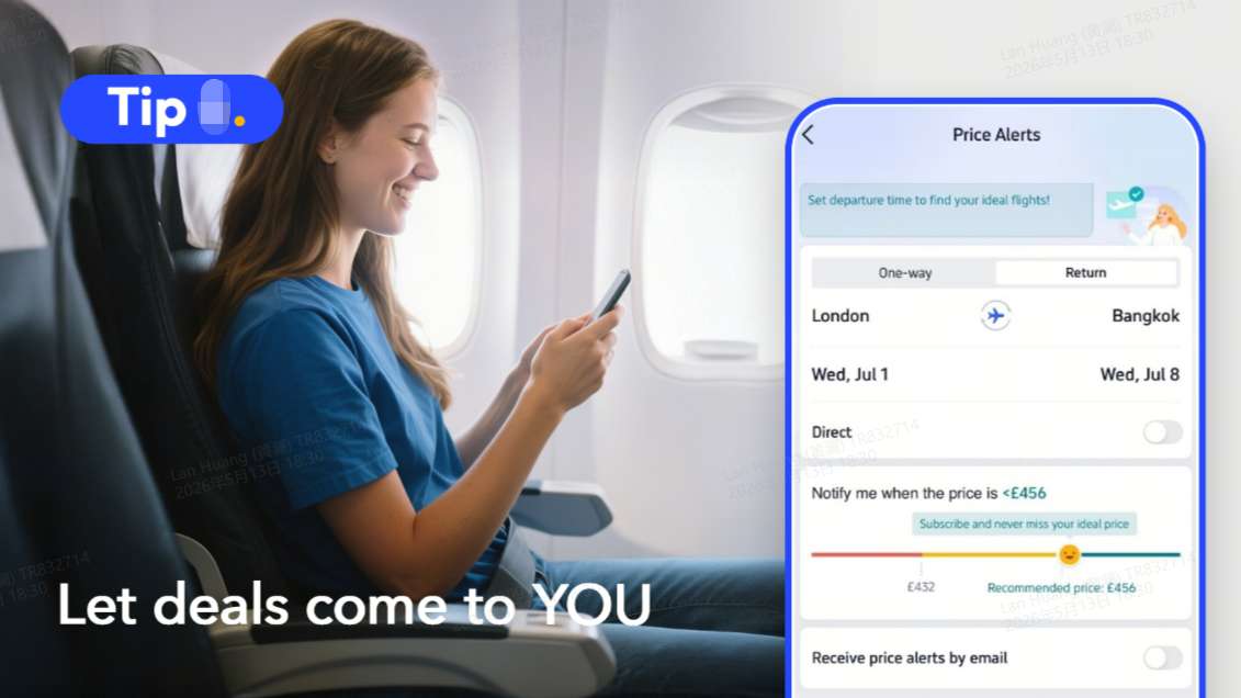 Book at Best Timing with Flexible Search and Price Alerts