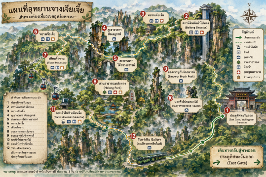 วนเที่ยวอุทยานจางเจียเจี้ย