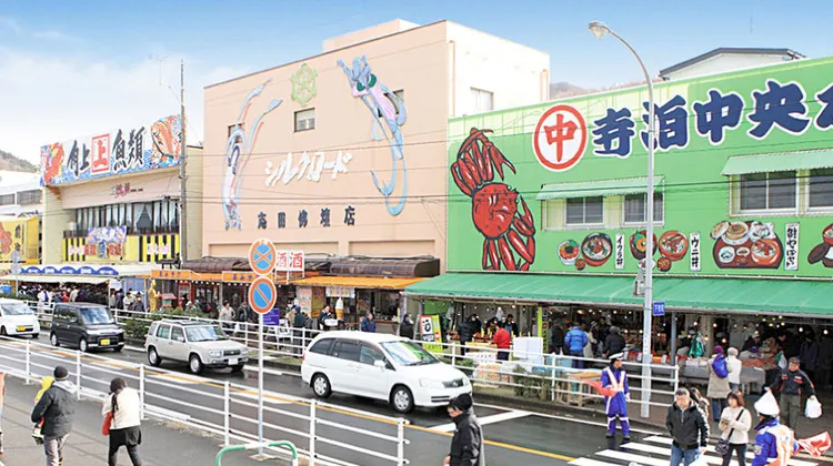長岡必去景點之寺泊魚市場大街