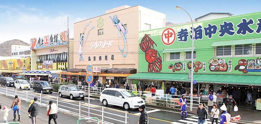 長岡必去景點之寺泊魚市場大街