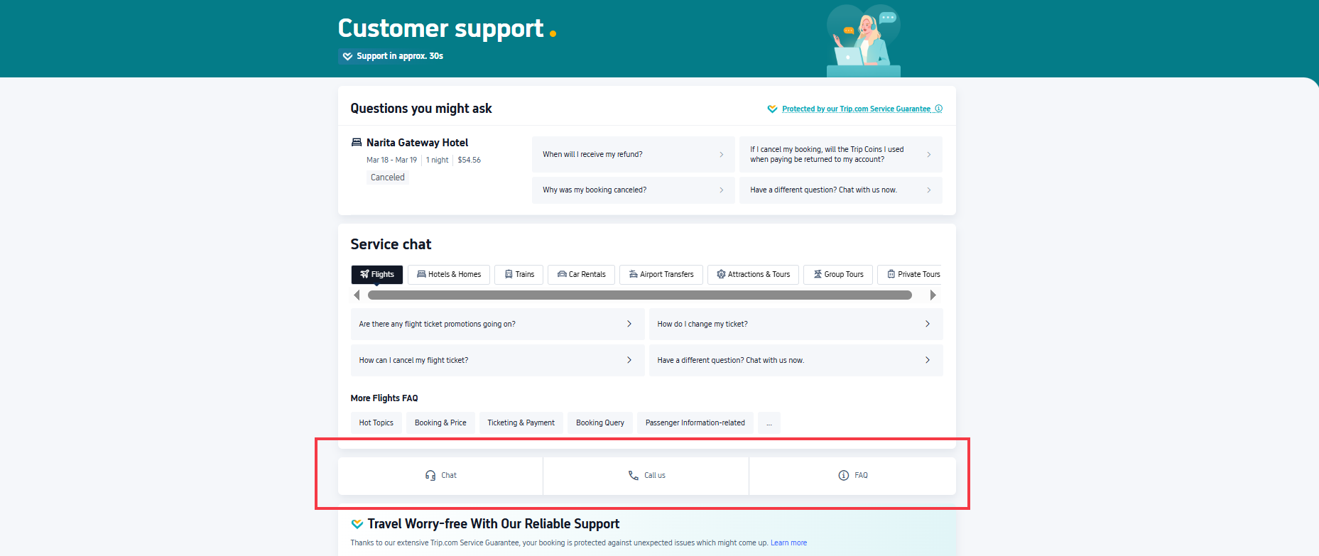 How to Find Trip.com Contact (Computer & Mobile App)