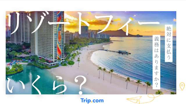 リゾートフィーとは？いくらかかるの？初心者が損をしないための知識