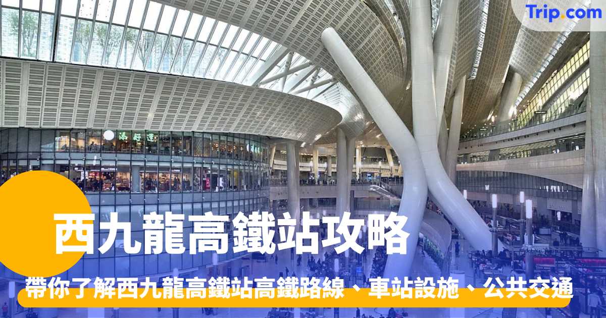 西九龍高鐵站 | 高鐵路線、車站設施、前往西九龍站公共交通 | Trip.com