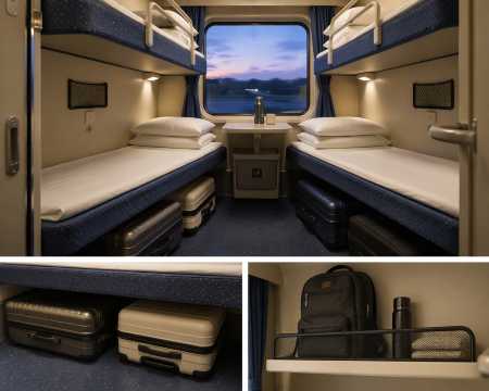 Where to Store Bags on Sleeper Trains?