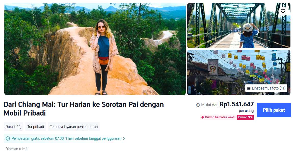 tur sehari di pai