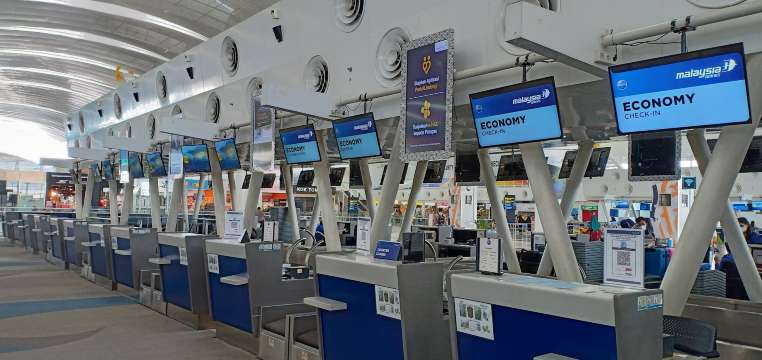 マレーシア航空のオンラインチェックイン完了後の空港での流れ