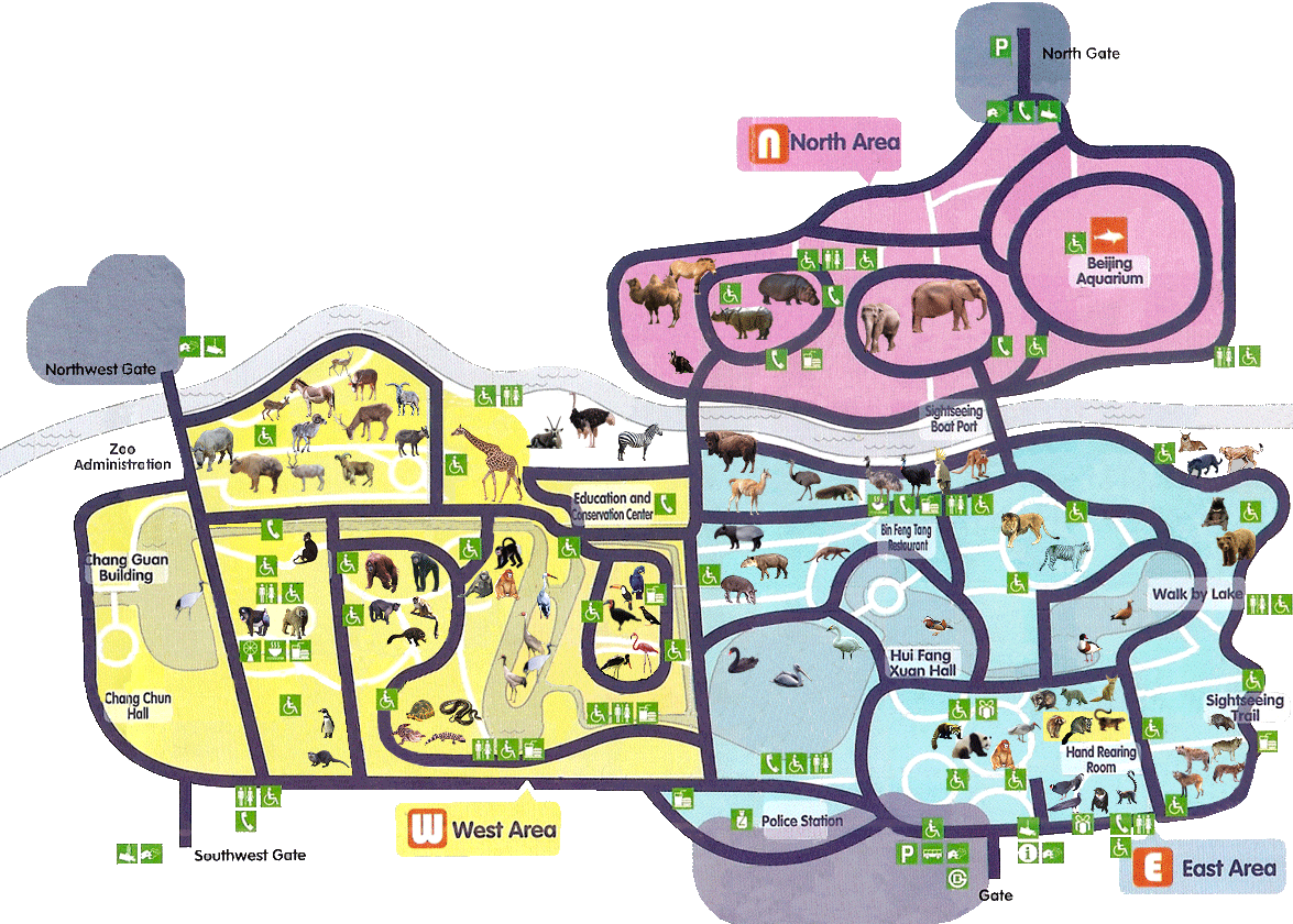 Beijing Zoo Map