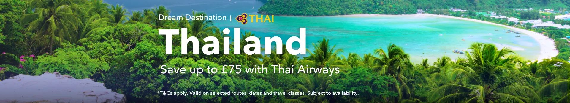 Explore Thailand | Save up to £75 with Thai Airways