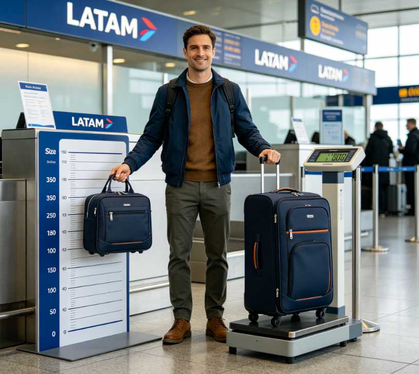 O que é a bagagem permitida na LATAM?