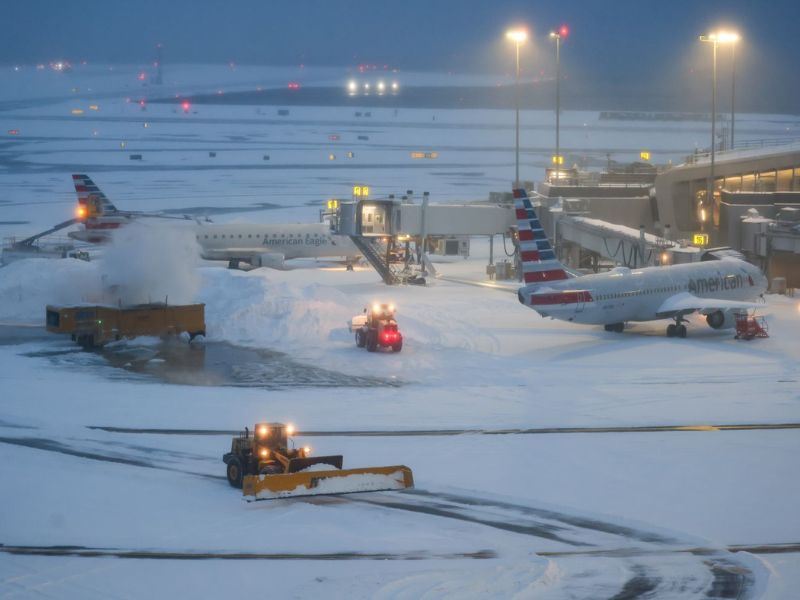 Flights Cancelled Due to Snow