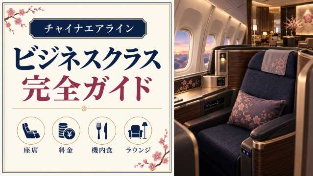 チャイナエアラインのビジネスクラス完全ガイド｜座席・料金・機内食・ラウンジを解説