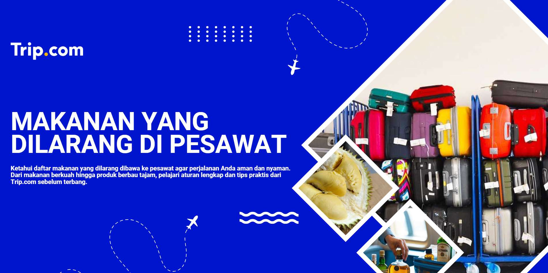 makanan yang dilarang di pesawat