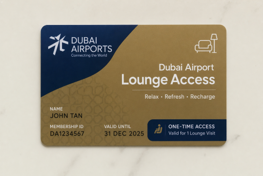 Dubai Airport Lounge Access card