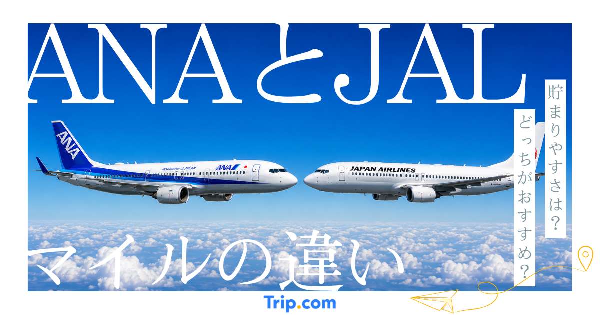 ANAとJALのマイルはどっちがおすすめ？貯まりやすさの違いを解説！