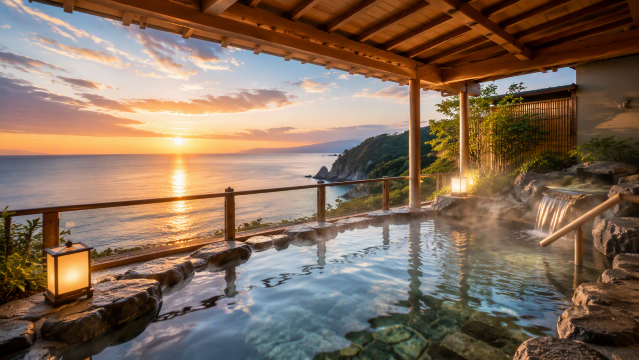 海一望の温泉