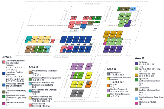 Canton Fair Exhibition Floor Map