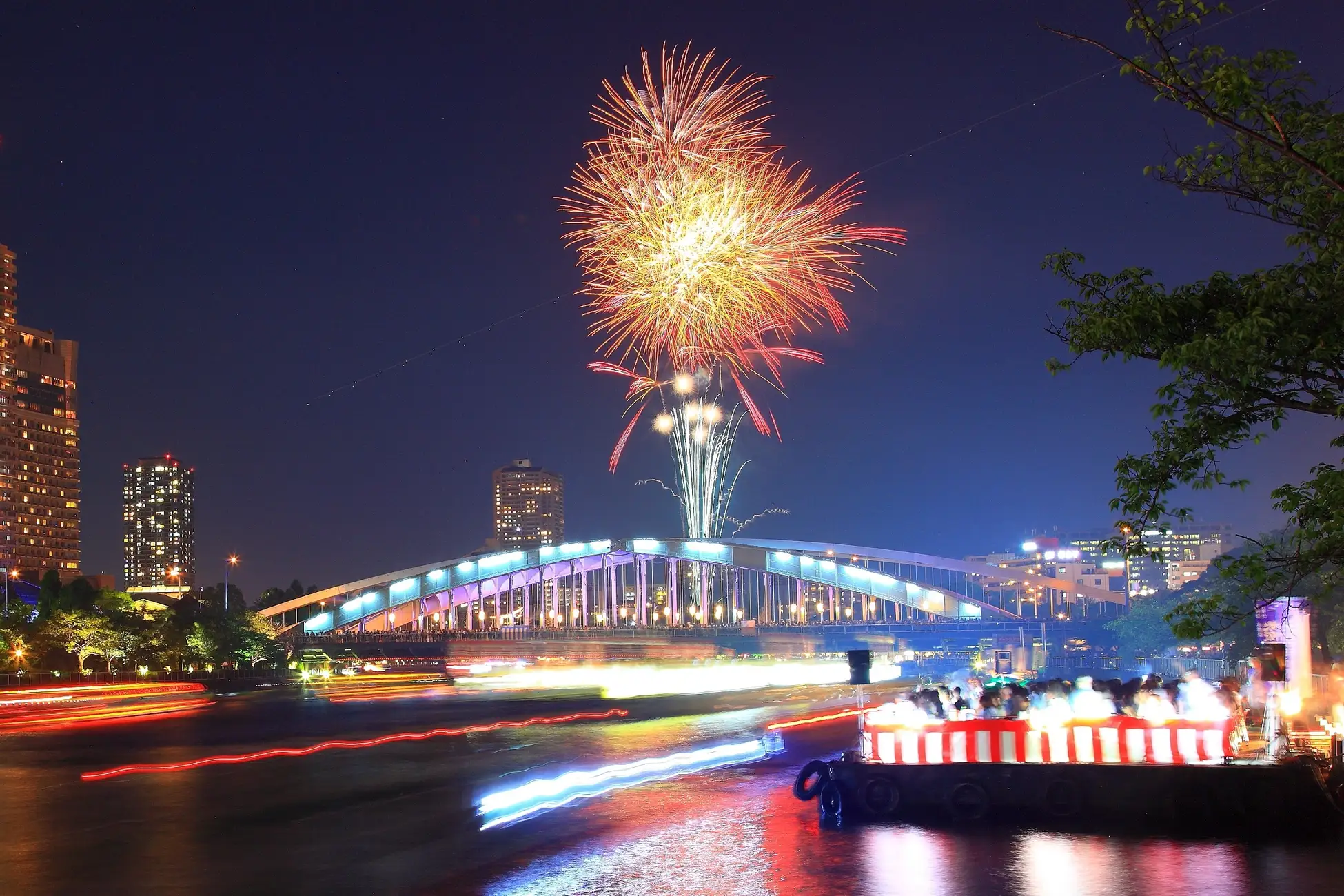 天神祭奉納花火（大阪府）