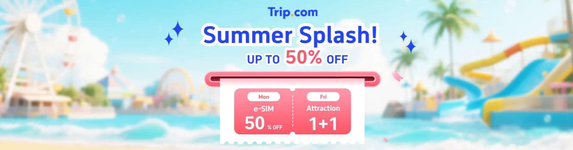 Trip.com Promo Code USA: Trip.com Summer Splash: Up to 50% Off