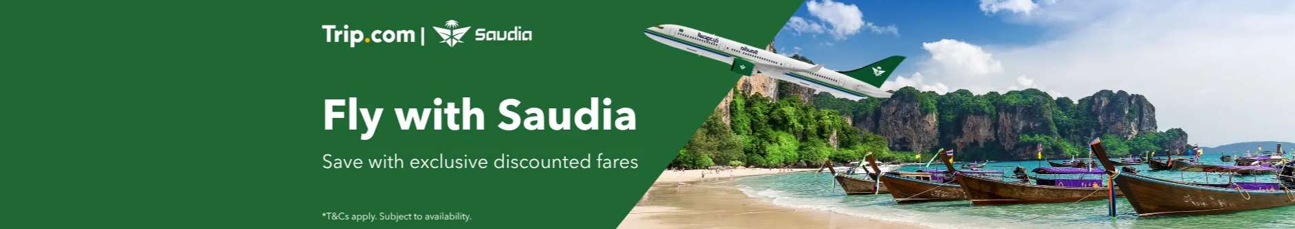 Trip.com Promo Code USA: Fly with Saudia on Trip.com! Get Exclusive Discounts!
