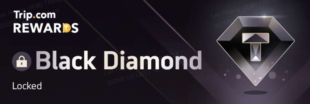 Black Diamond Tier - New Top Tier on Trip.com