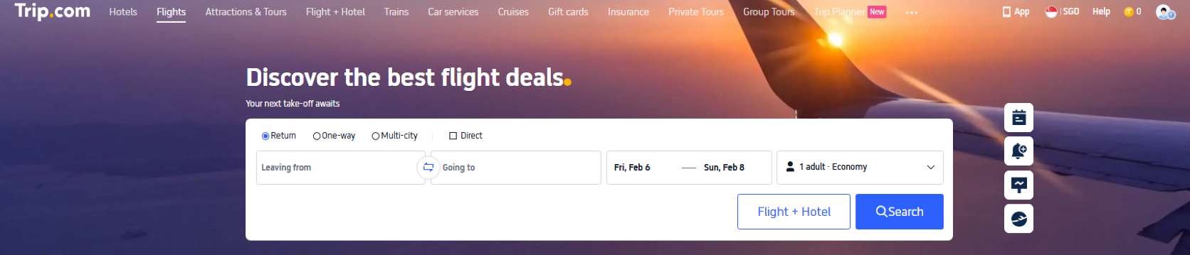 Flight Booking Trip.com