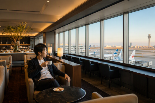 羽田空港ラウンジ
