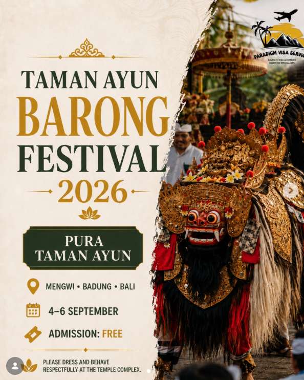 taman ayun barong festival