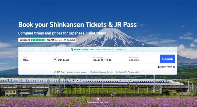 Book Shinkansen tickets on Trip.com