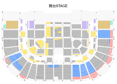 張學友《60+》巡迴演唱會香港終章 座位圖