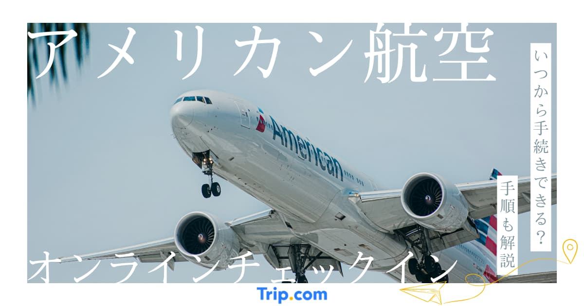 アメリカン航空オンラインチェックインのやり方｜エラー対処法も解説