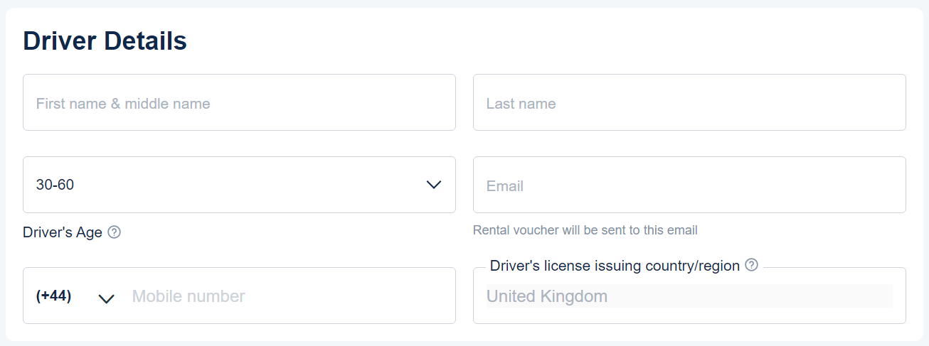 Driver Information