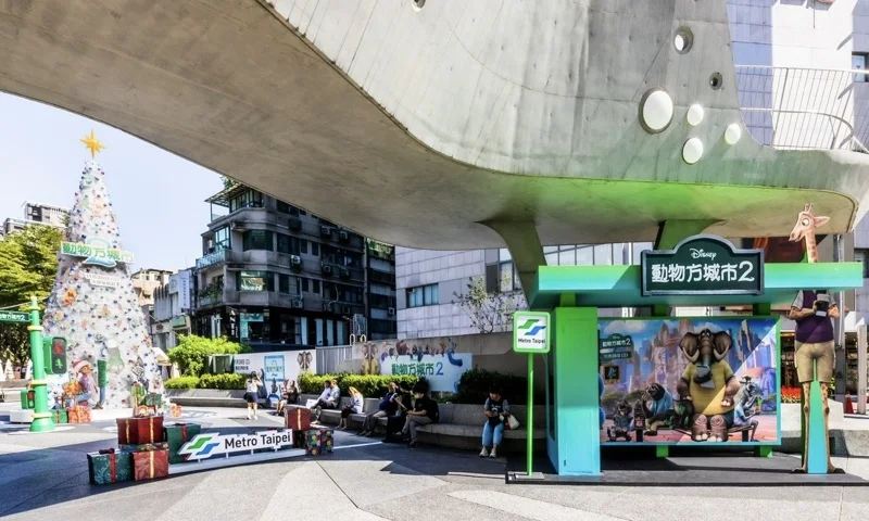 台北聖誕節活動 | 捷運中山站《動物方城市 2》聖誕節活動