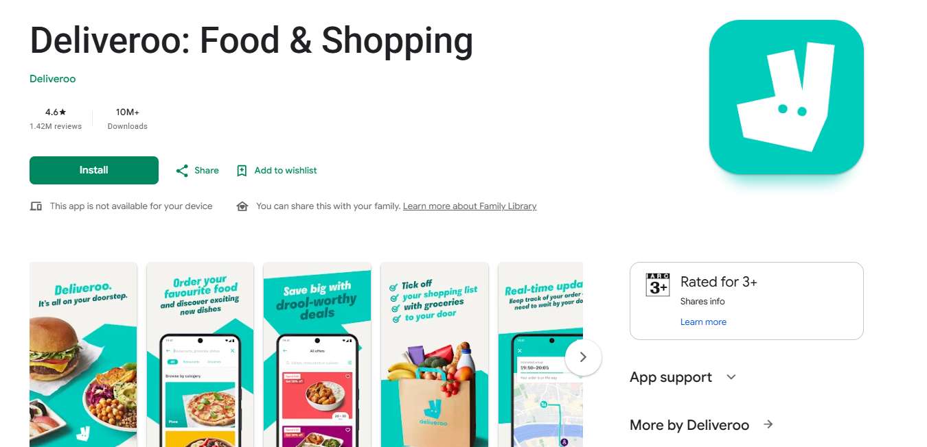 Install Deliveroo App