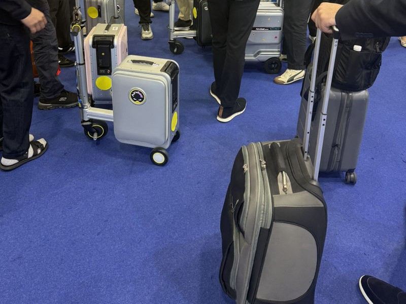 Suitcases and travel bags at the third phase of the Canton Fair