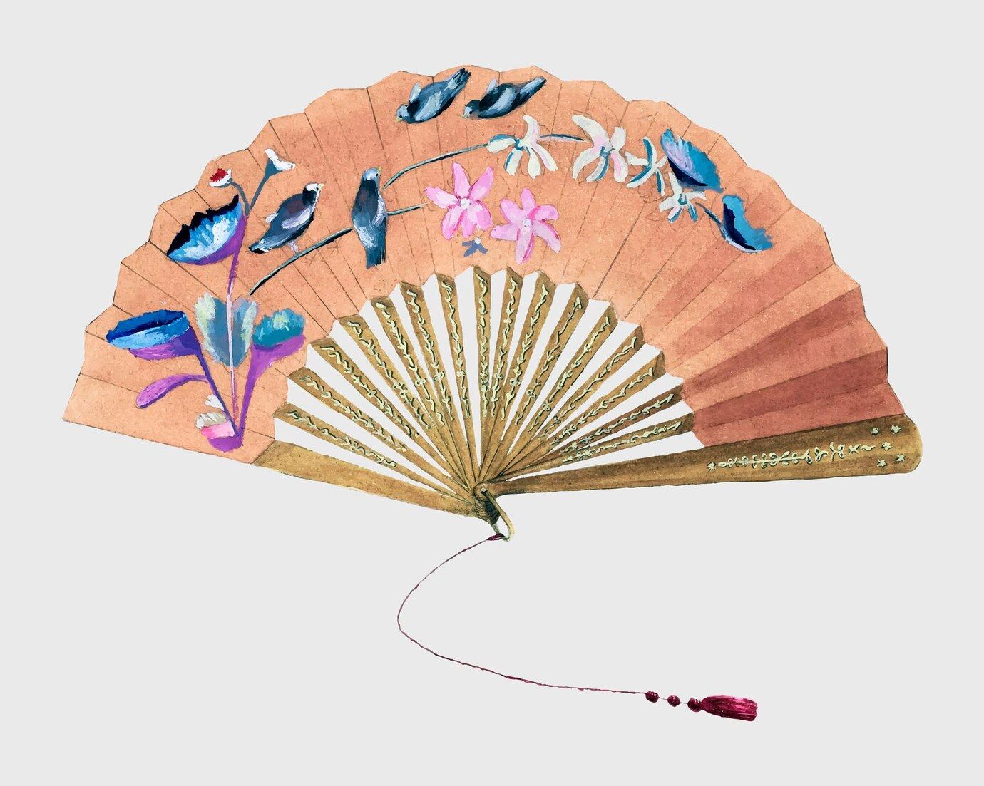 Hand-Painted Fans