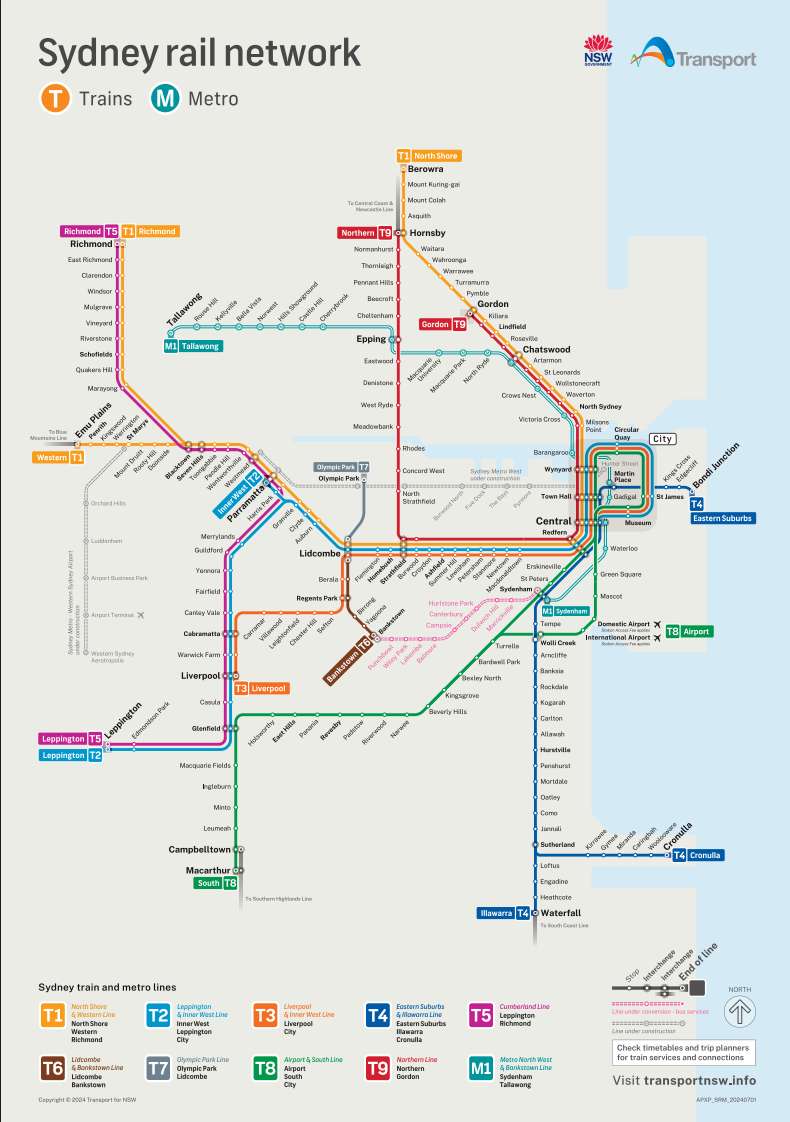 悉尼地鐵圖