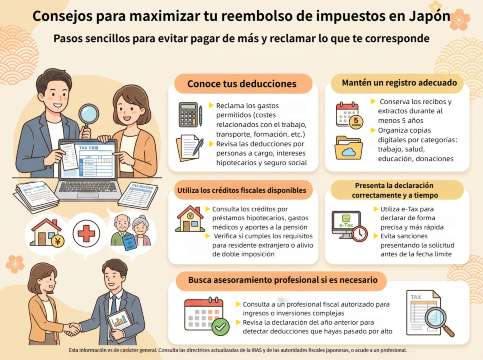 Consejos sobre impuestos en Japón.
